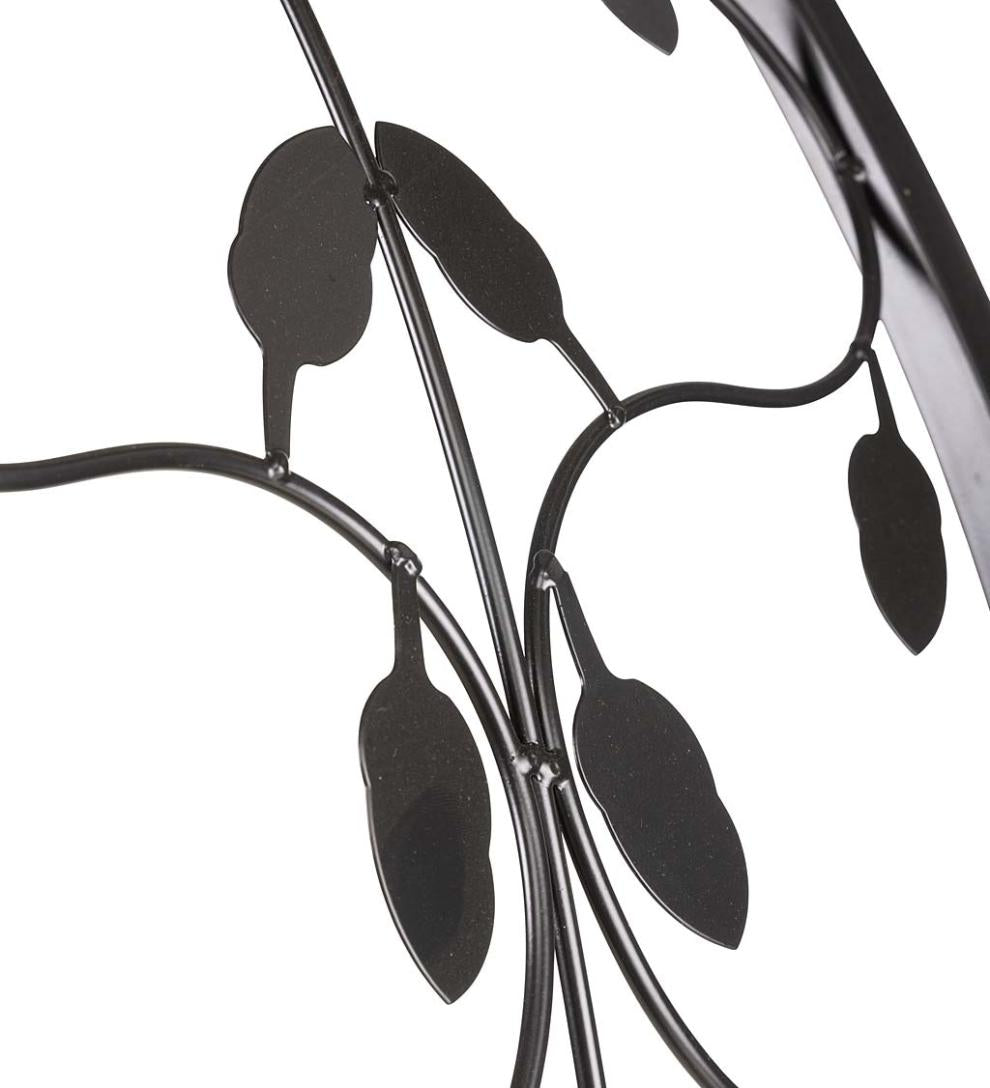 Plow &amp; Hearth Garden Accents | Yard &amp; Garden Metal Tree Of Life Arched Garden Arbor With Gate