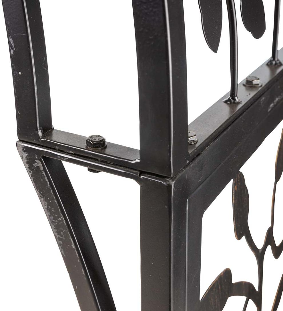 Plow &amp; Hearth Garden Accents | Yard &amp; Garden Metal Tree Of Life Arched Garden Arbor With Gate