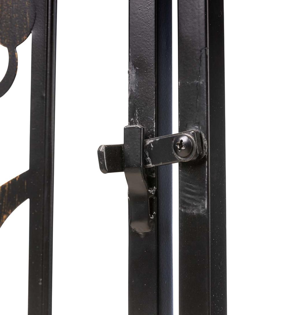 Plow &amp; Hearth Garden Accents | Yard &amp; Garden Metal Tree Of Life Arched Garden Arbor With Gate