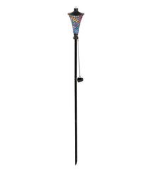 Plow &amp; Hearth Garden Accents | Yard &amp; Garden Mosaic Torch - Floral