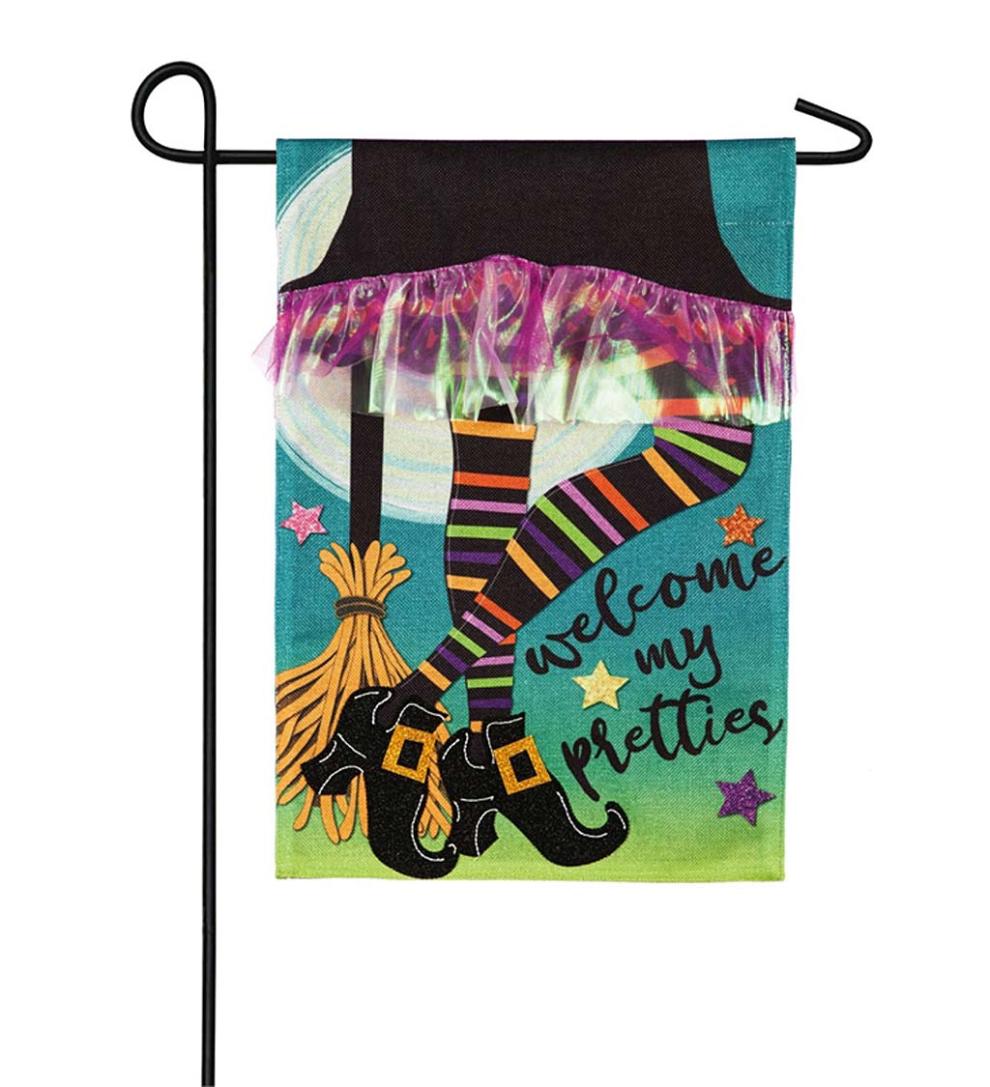 Plow &amp; Hearth Garden Accents | Yard &amp; Garden My Pretties Burlap Garden Flag