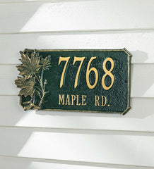 Plow &amp; Hearth Garden Accents | Yard &amp; Garden Natural Elements Cast Aluminum Address Plaques