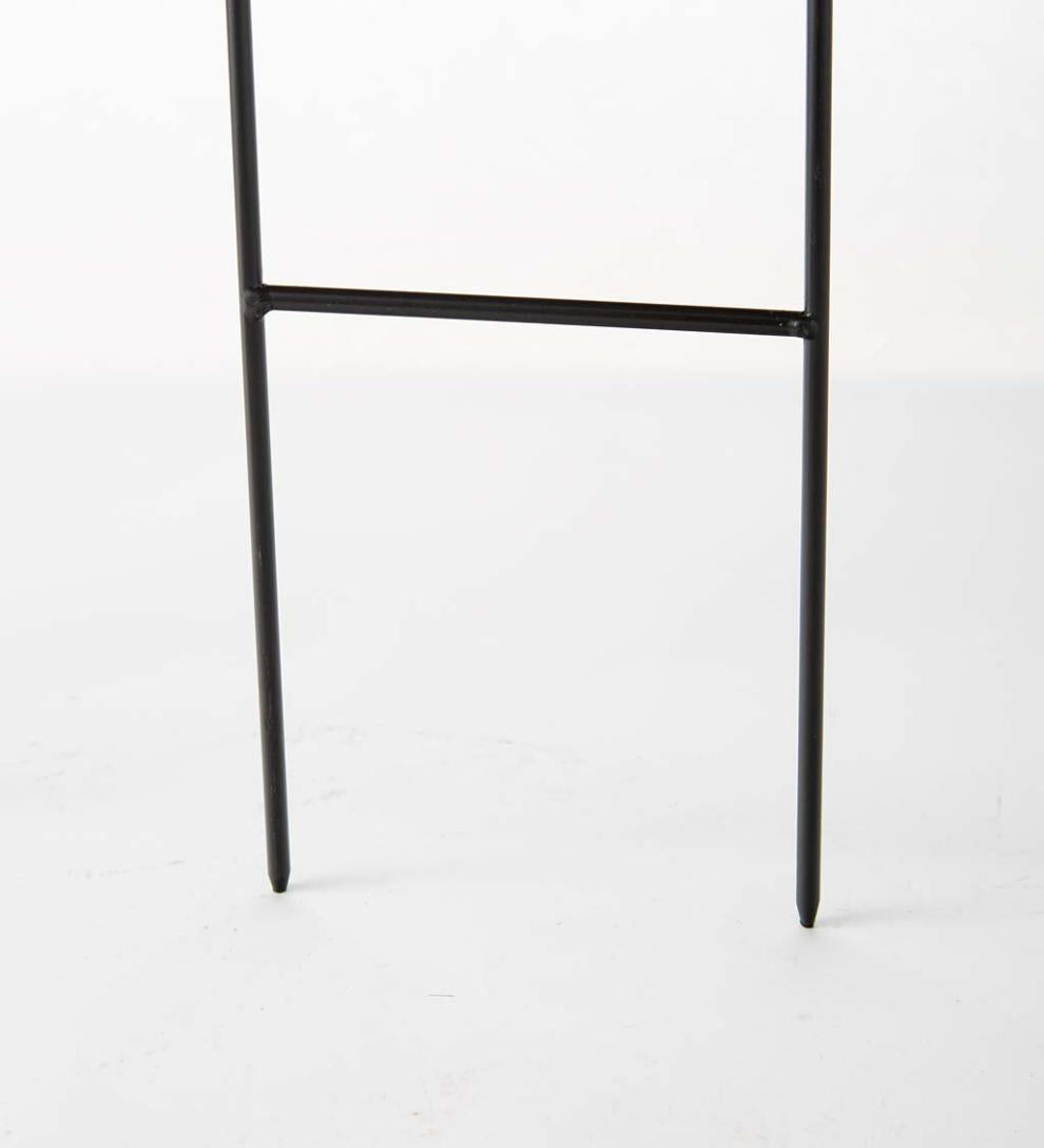 Plow &amp; Hearth Garden Accents | Yard &amp; Garden Oversized Lighted Christmas Ornament Garden Stakes, Set Of 2 - Gold Snowflake