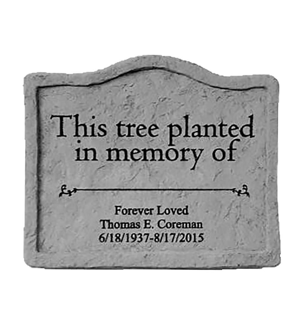 Plow &amp; Hearth Garden Accents | Yard &amp; Garden Personalized This Tree Memorial Garden Stone