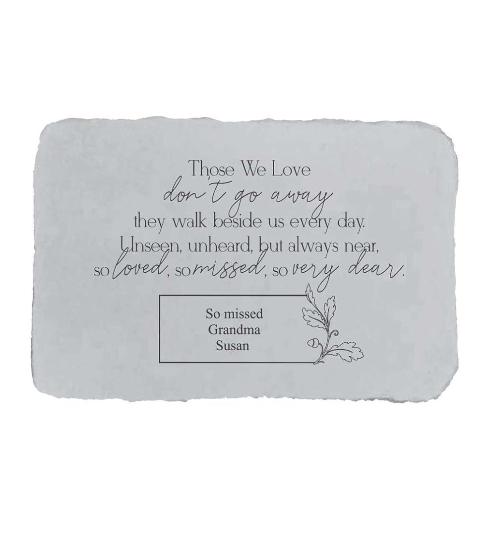 Plow &amp; Hearth Garden Accents | Yard &amp; Garden Personalized Those We Love Memorial Garden Stone