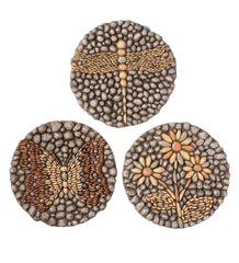 Plow &amp; Hearth Garden Accents | Yard &amp; Garden Resin Rock Garden Stones, Set Of 3