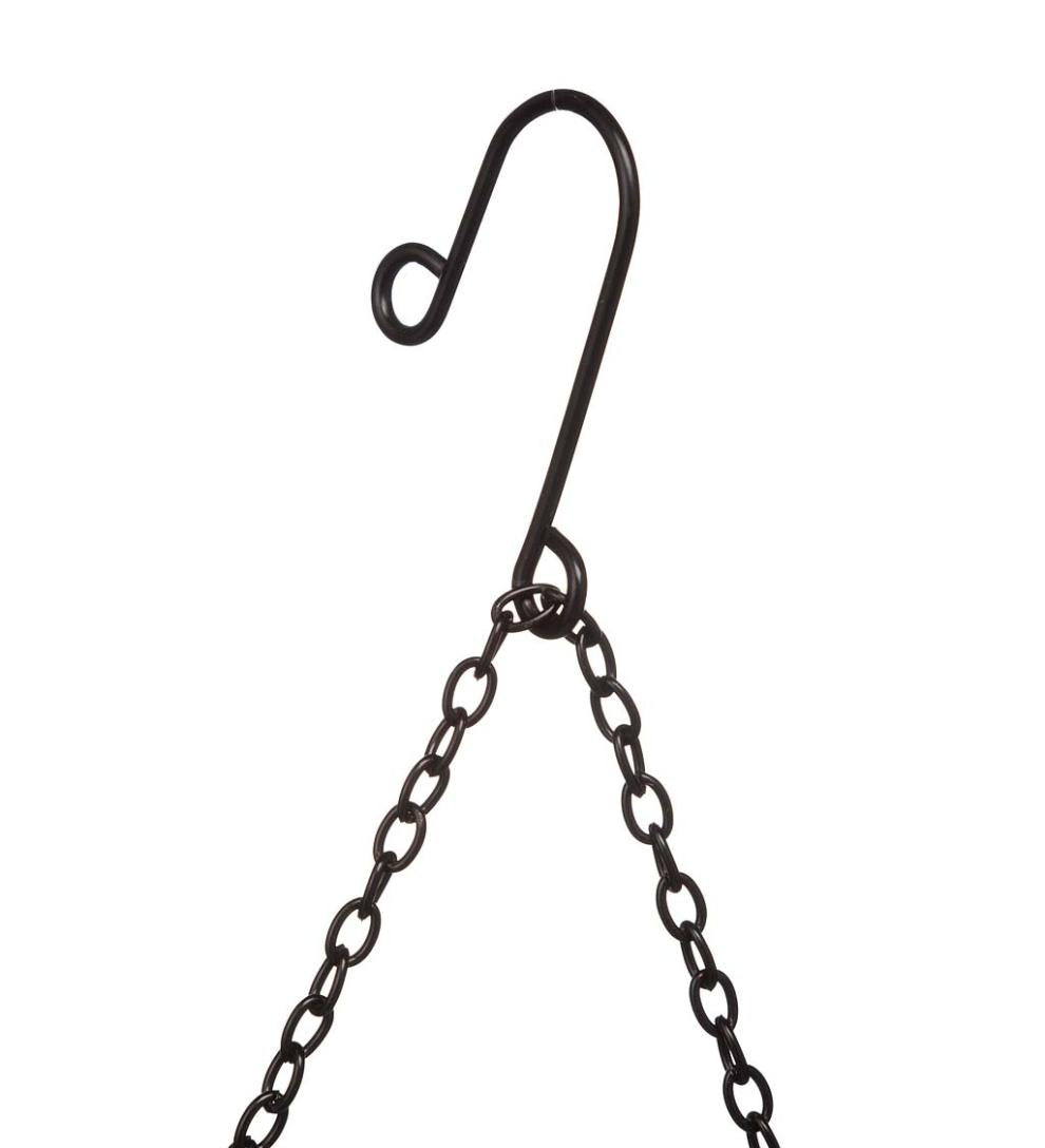 Plow &amp; Hearth Garden Accents | Yard &amp; Garden Retro Camper Mesh Bird Feeder With Hanging Chain