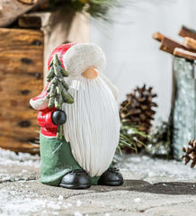 Plow &amp; Hearth Garden Accents | Yard &amp; Garden Santa Lumberjack Gnome Garden Statuary