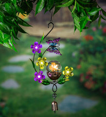Plow &amp; Hearth Garden Accents | Yard &amp; Garden Solar Butterfly Hanging Garden Decor