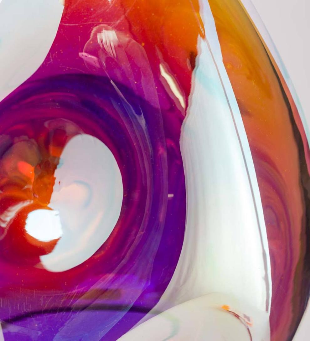 Plow &amp; Hearth Garden Accents | Yard &amp; Garden Solar Hanging Iridescent Glass Lights