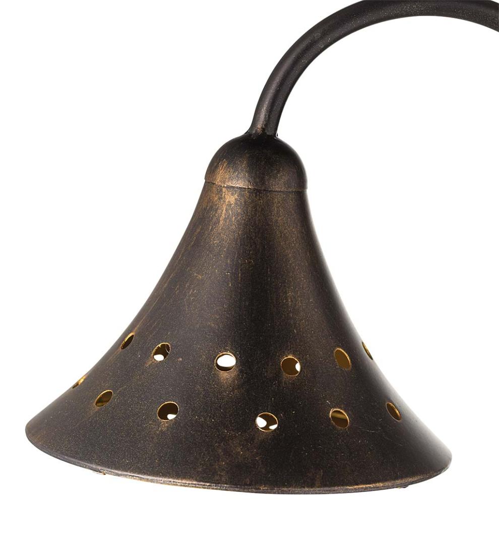 Plow &amp; Hearth Garden Accents | Yard &amp; Garden Solar Pathway Lanterns With Light Pattern, Set Of 2 - Flower