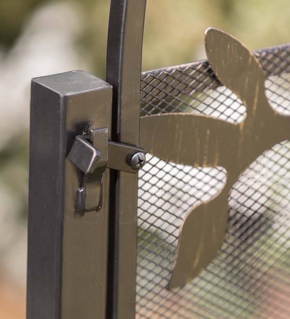 Plow &amp; Hearth Garden Fencing &amp; Edging | Yard &amp; Garden Metal Arched Stand-Alone Garden Gate With Tree Of Life Design