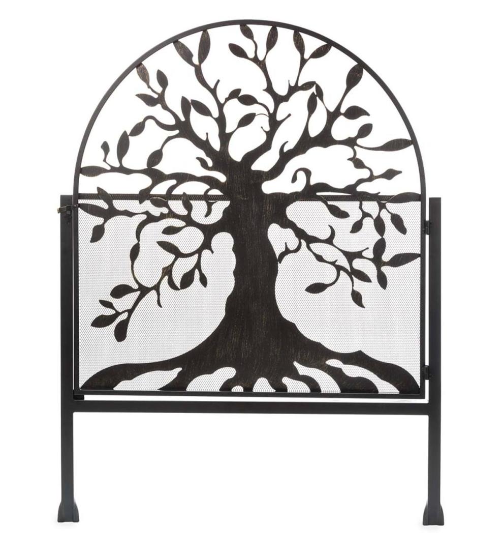 Plow &amp; Hearth Garden Fencing &amp; Edging | Yard &amp; Garden Metal Arched Stand-Alone Garden Gate With Tree Of Life Design
