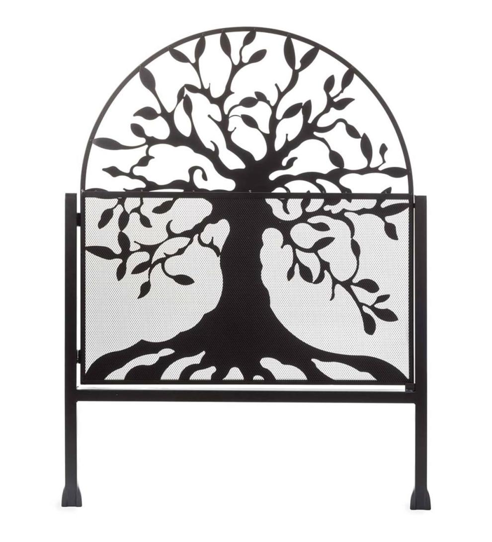 Plow &amp; Hearth Garden Fencing &amp; Edging | Yard &amp; Garden Metal Arched Stand-Alone Garden Gate With Tree Of Life Design