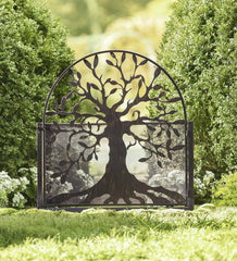 Plow &amp; Hearth Garden Fencing &amp; Edging | Yard &amp; Garden Metal Arched Stand-Alone Garden Gate With Tree Of Life Design