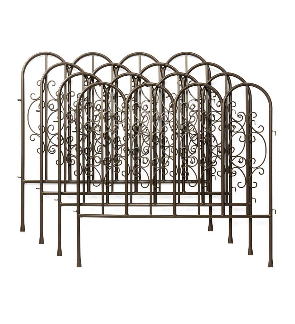Plow &amp; Hearth Garden Fencing &amp; Edging | Yard &amp; Garden Montebello Iron Garden Fencing