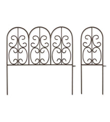 Plow &amp; Hearth Garden Fencing &amp; Edging | Yard &amp; Garden Montebello Wrought Iron Garden Edging