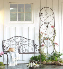 Plow &amp; Hearth Garden Stakes | Yard &amp; Garden Circle Of Birds Trio Garden Trellis