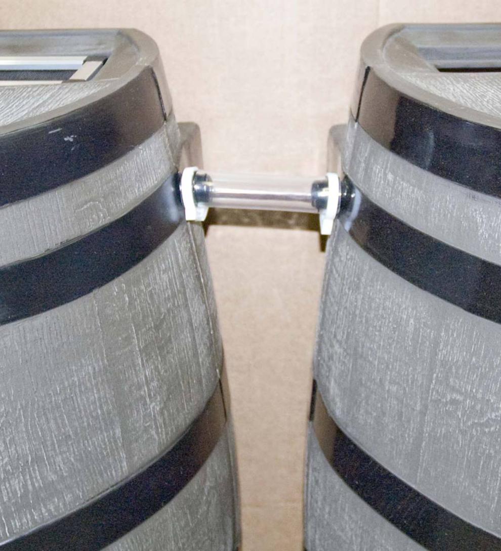 Plow &amp; Hearth Garden Tools | Yard &amp; Garden 50-Gallon Rain Barrel With Flat Back