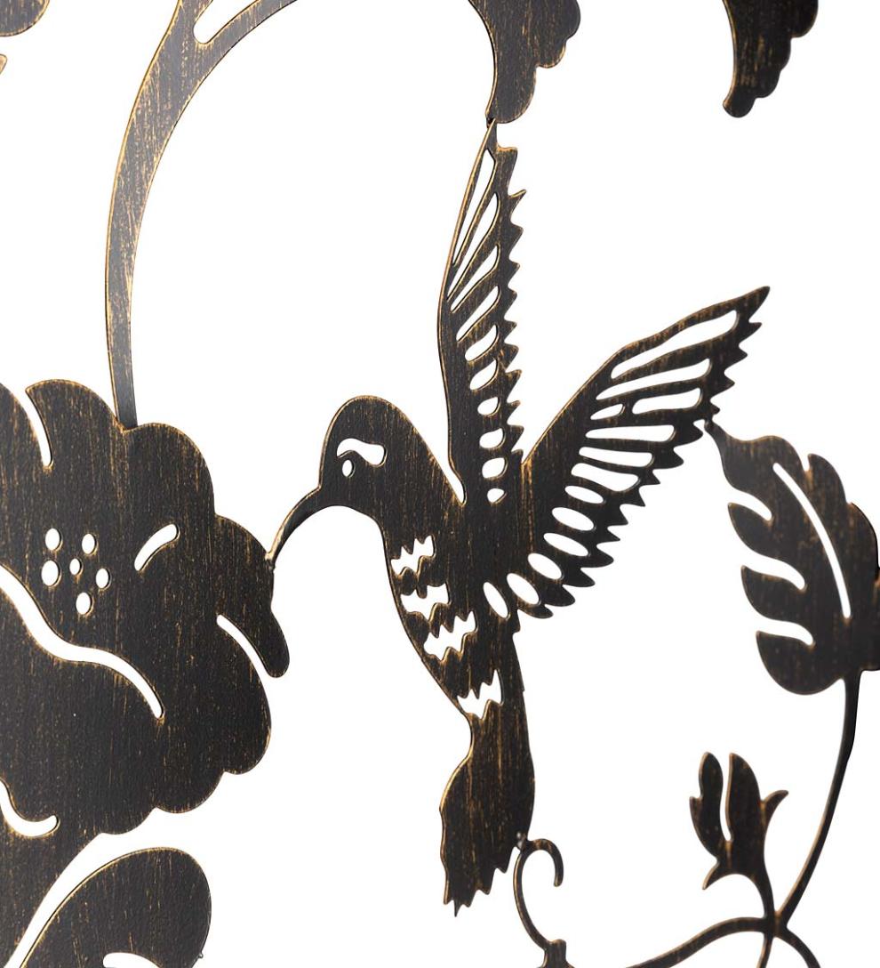 Plow &amp; Hearth Gardenworks® | Yard &amp; Garden Metal Arched Hummingbird Garden Arbor With Gate