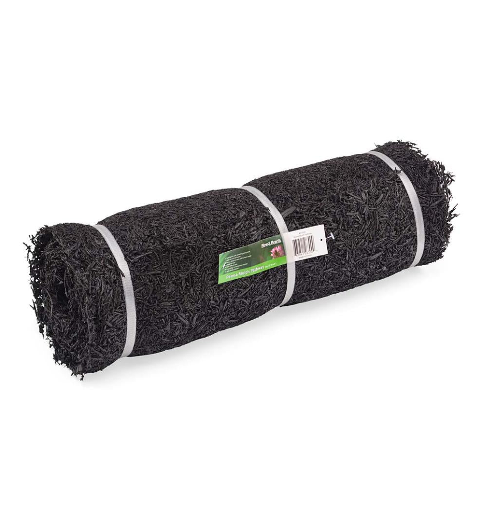 Plow &amp; Hearth Gardenworks® | Yard &amp; Garden Permanent Mulch Recycled Rubber Pathway