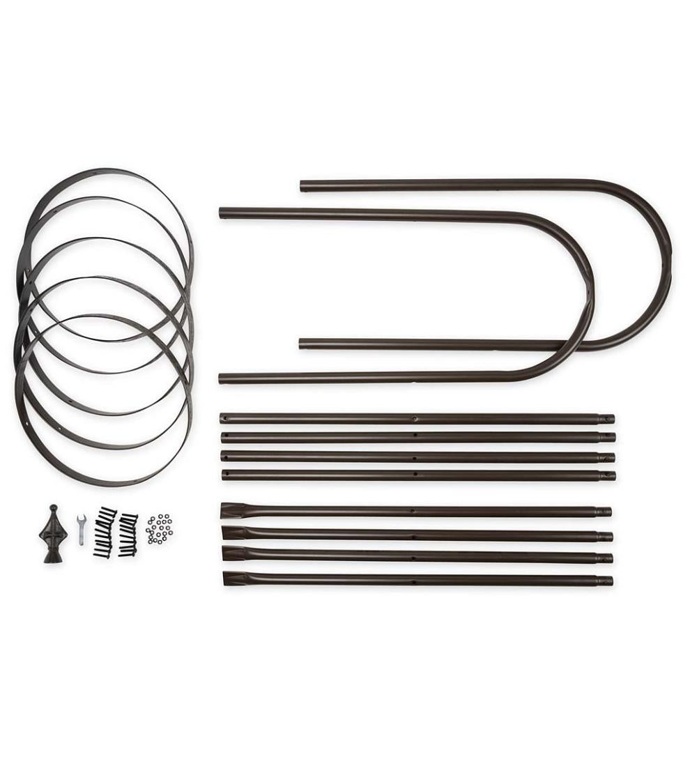 Plow &amp; Hearth Gardenworks® | Yard &amp; Garden Powder-Coated Steel Garden Obelisks And Basket Planter