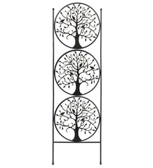 Plow &amp; Hearth Gardenworks® | Yard &amp; Garden Tree Of Life Circle Trio Metal Garden Trellis