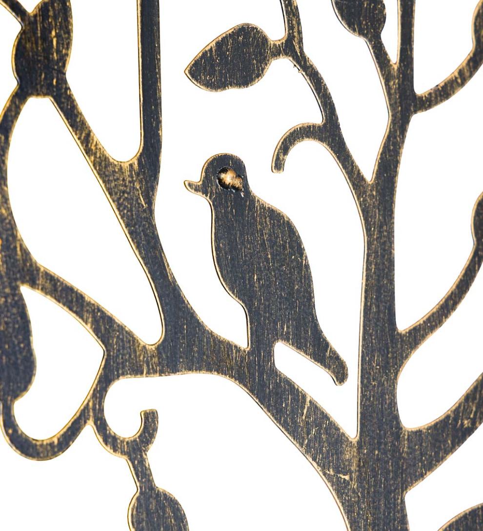 Plow &amp; Hearth Gardenworks® | Yard &amp; Garden Tree Of Life Circle Trio Metal Garden Trellis