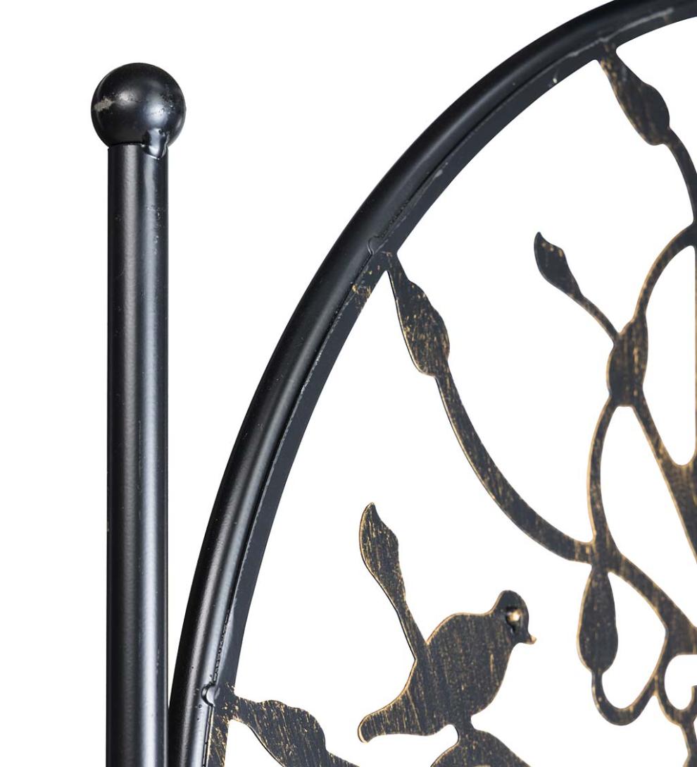 Plow &amp; Hearth Gardenworks® | Yard &amp; Garden Tree Of Life Circle Trio Metal Garden Trellis