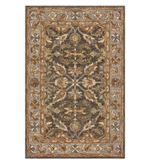Plow &amp; Hearth Hearth Rugs | Fireplace &amp; Hearth Kensington Border Wool Rug