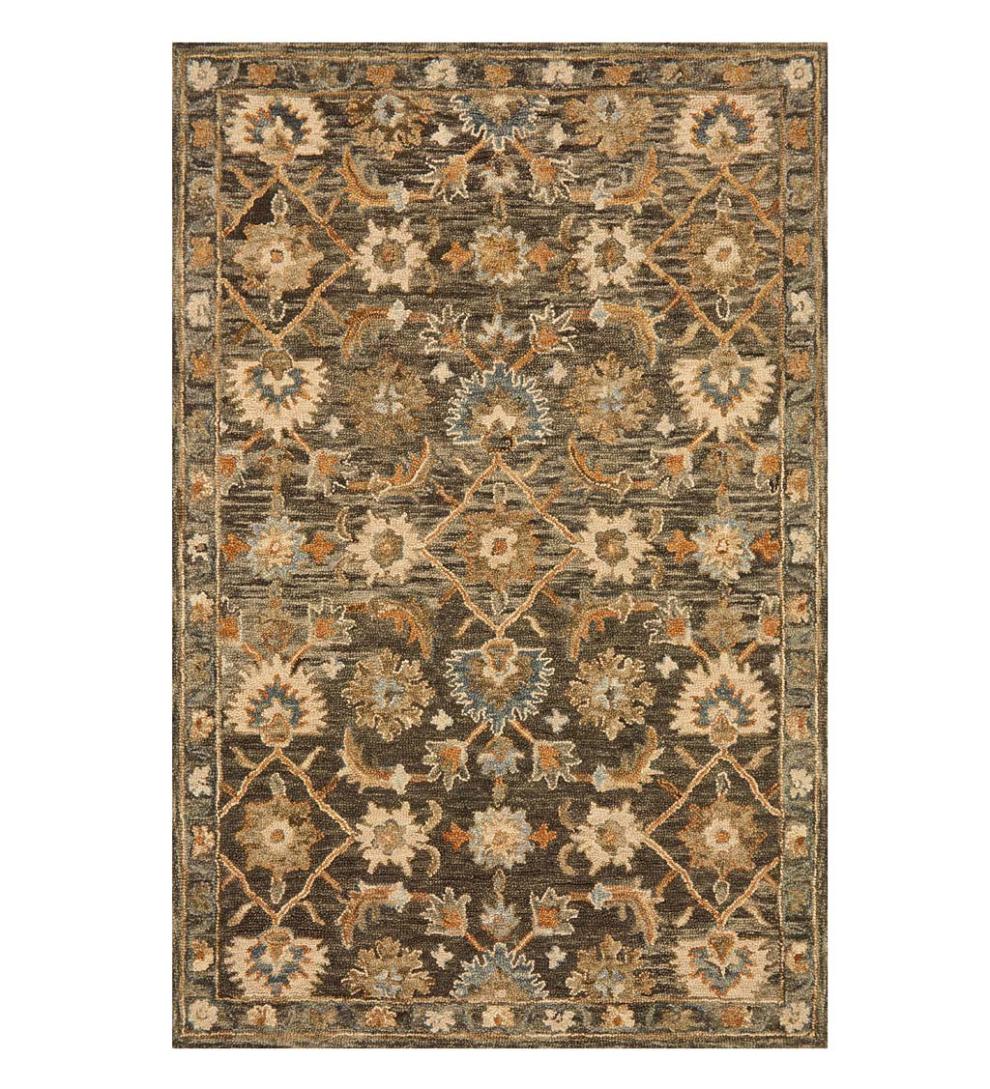 Plow &amp; Hearth Hearth Rugs | Fireplace &amp; Hearth Kensington Trellis Wool Rug