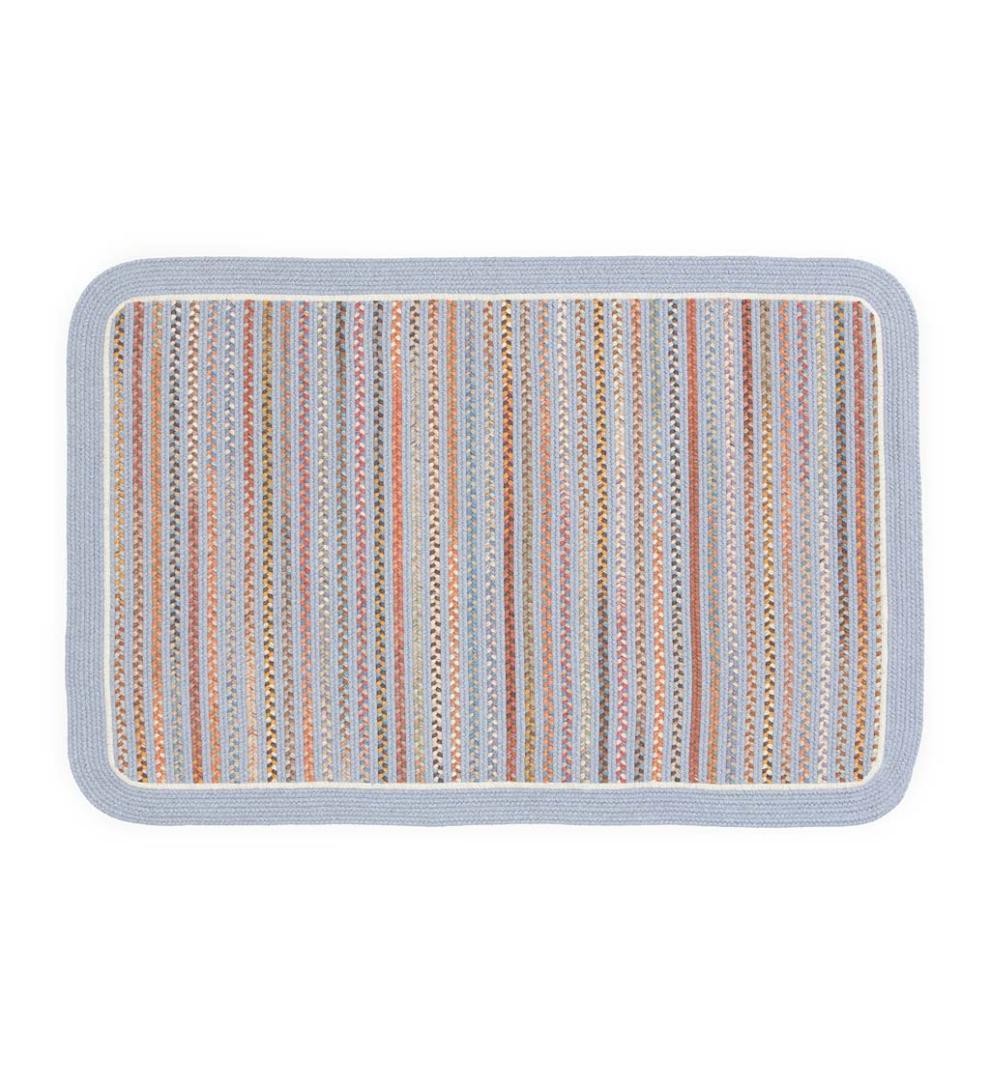 Plow &amp; Hearth Hearth Rugs | Fireplace &amp; Hearth Lynnhaven Wool Solid Border Braided Rug