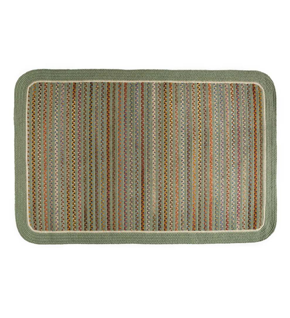 Plow &amp; Hearth Hearth Rugs | Fireplace &amp; Hearth Lynnhaven Wool Solid Border Braided Rug