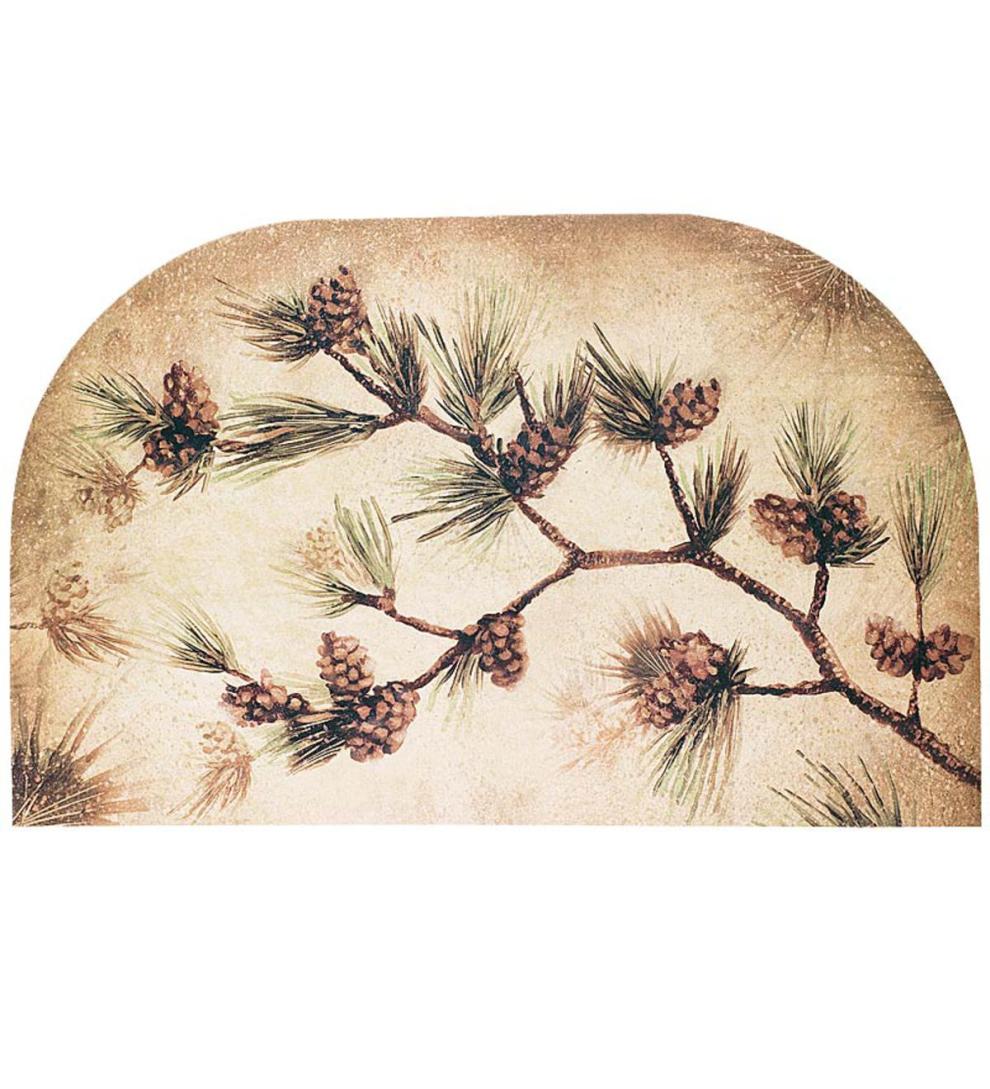 Plow &amp; Hearth Hearth Rugs | Fireplace &amp; Hearth Pine Cone Hearth Rug