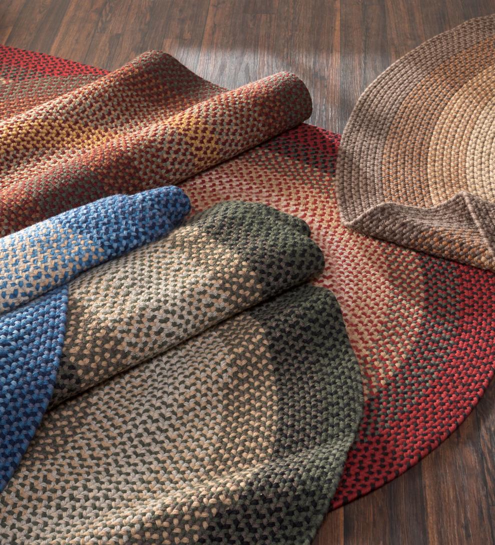 Plow &amp; Hearth Hearth Rugs | Fireplace &amp; Hearth Usa-Made Wool Braided Virginia Rug