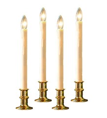 Plow &amp; Hearth Home Accents | Indoor Living Adjustable Window Candle Sets With Timer And Remote