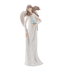 Plow &amp; Hearth Home Accents | Indoor Living Angel With Bird Statue