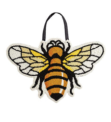 Plow &amp; Hearth Home Accents | Indoor Living Bee Hooked Hanging Door Decoration