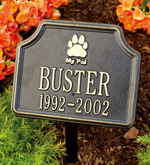 Plow &amp; Hearth Home Accents | Indoor Living Black My Pal Pet Memorial - Black