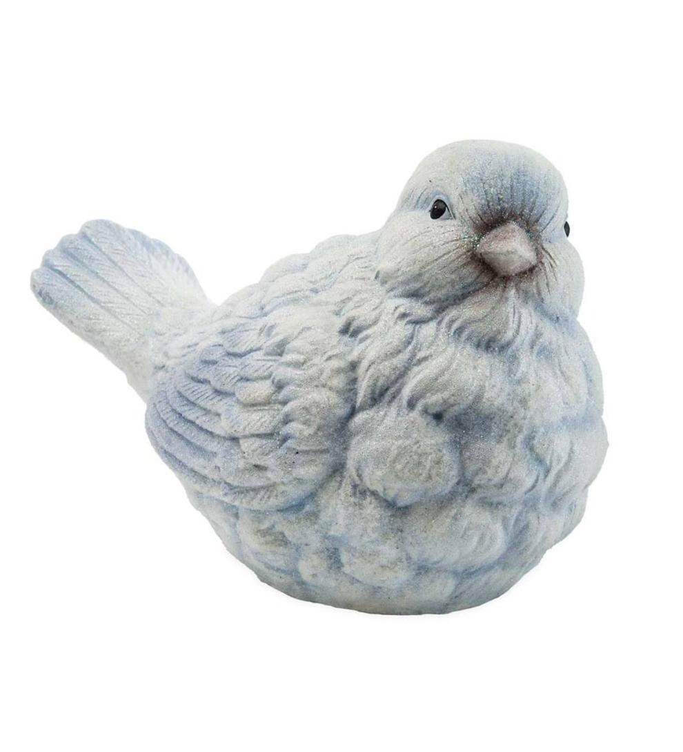 Plow &amp; Hearth Home Accents | Indoor Living Blue And White Snowbird Indoor/Outdoor Statues, Set Of 2