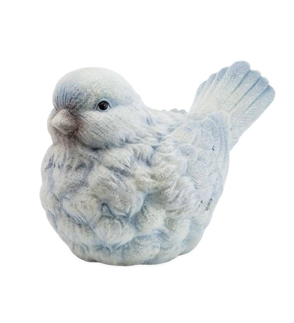 Plow &amp; Hearth Home Accents | Indoor Living Blue And White Snowbird Indoor/Outdoor Statues, Set Of 2