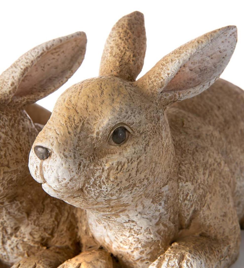 Plow &amp; Hearth Home Accents | Indoor Living Bunny Triplets Planter