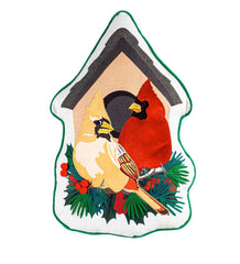 Plow &amp; Hearth Home Accents | Indoor Living Cardinal Couple Birdhouse Shaped Pillow