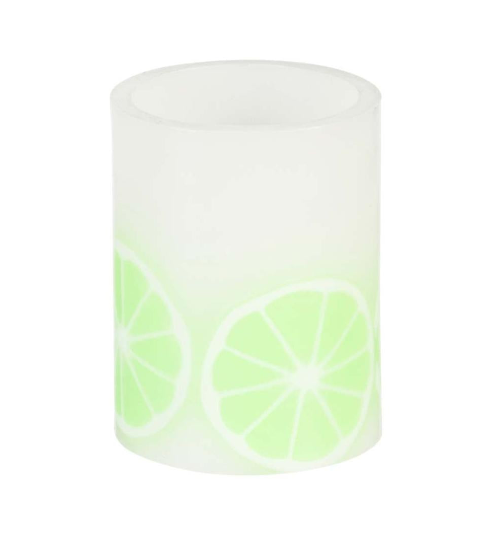 Plow &amp; Hearth Home Accents | Indoor Living Citrus Fruit Led Wax Battery-Operated Pillar Candles, Set Of 3