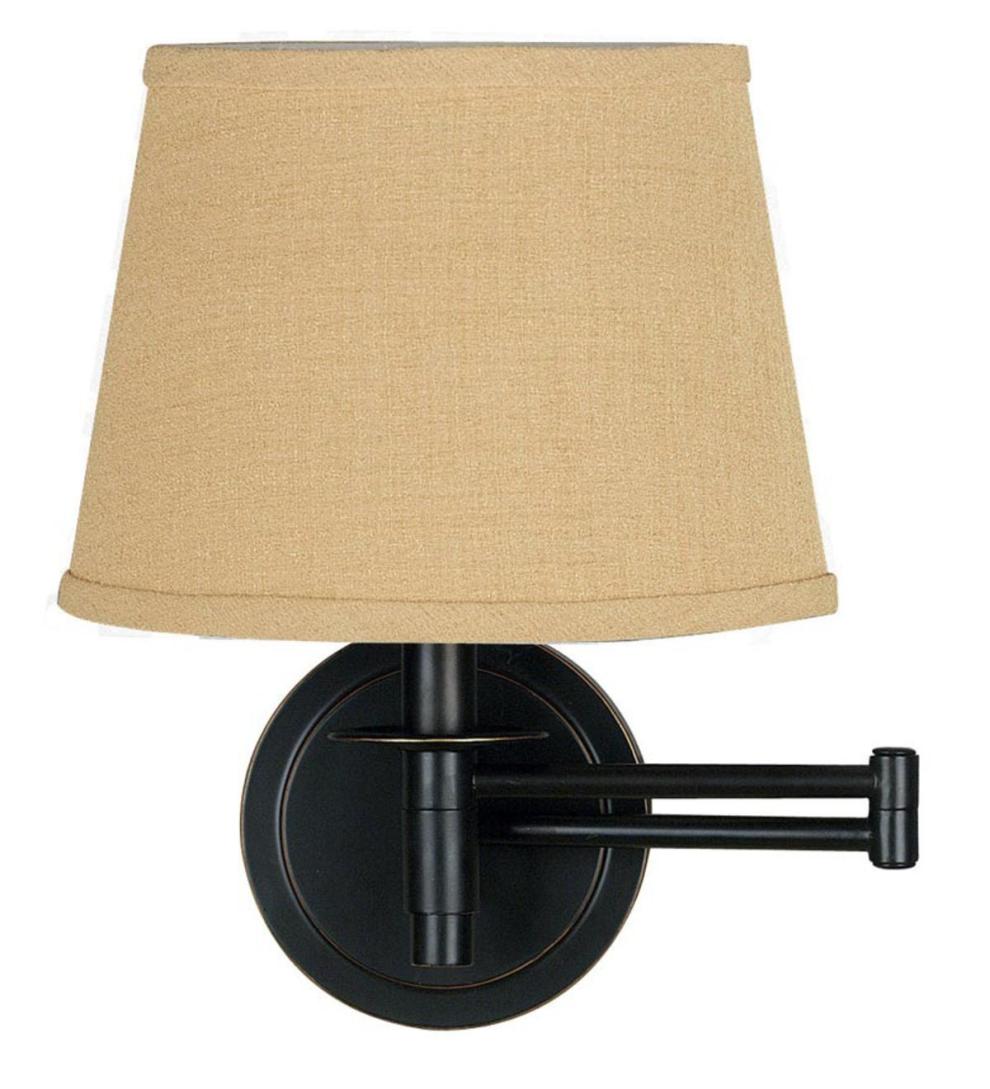Plow &amp; Hearth Home Accents | Indoor Living Classic Space-Saving Swing-Arm Wall-Mounted Reading Lamp - Oil-Rubbed Bronze