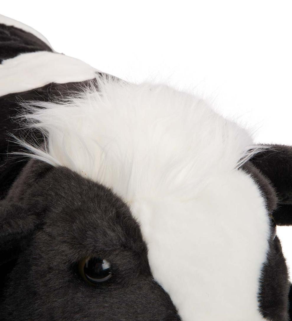 Plow &amp; Hearth Home Accents | Indoor Living Cow Plush Cuddle Animal Body Pillow