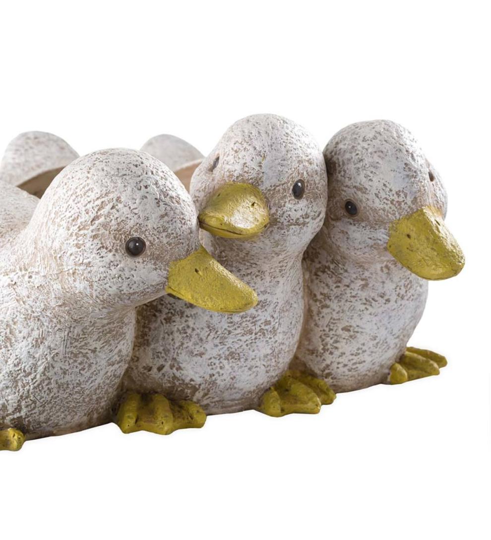 Plow &amp; Hearth Home Accents | Indoor Living Duckling Triplets Planter