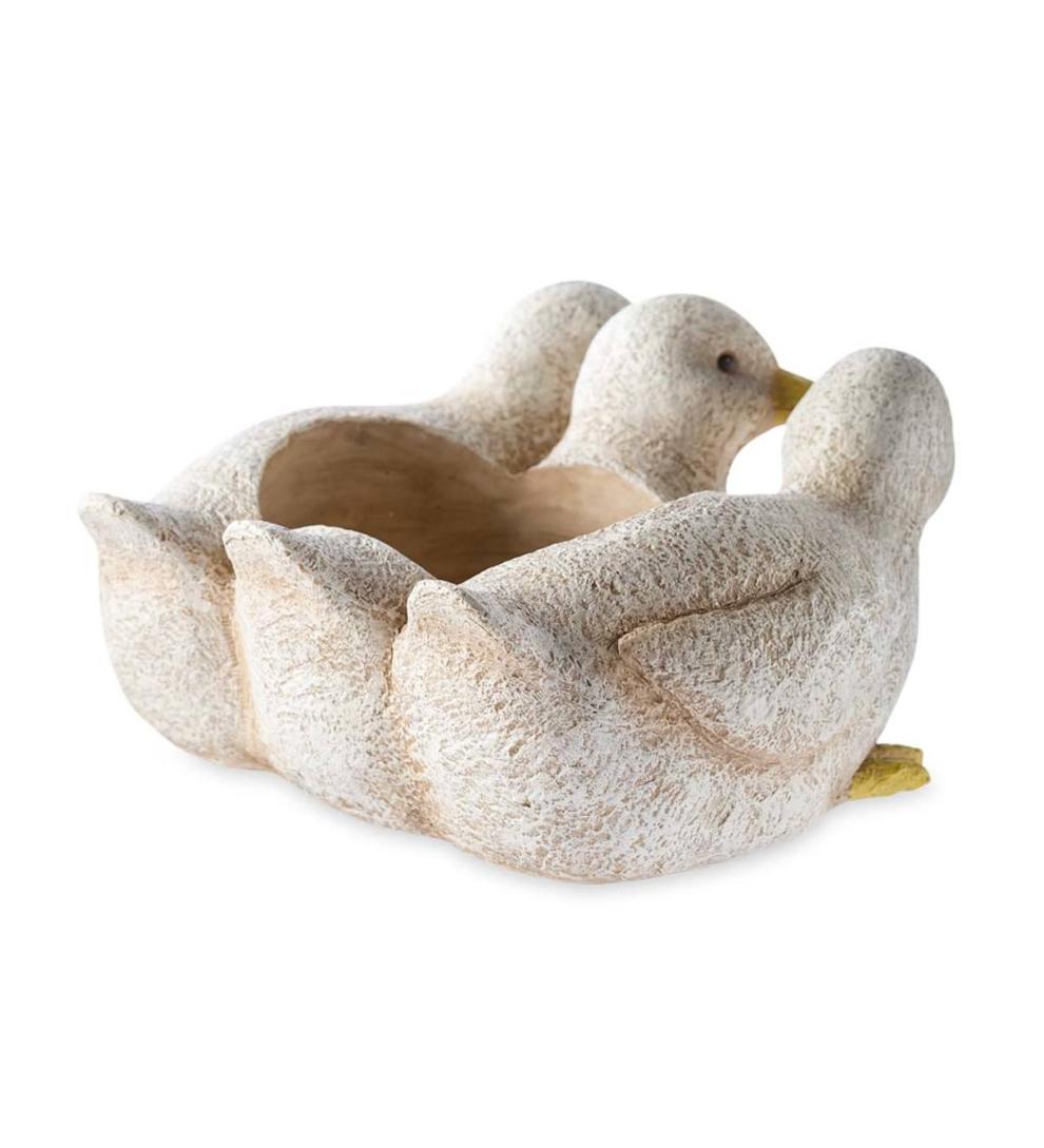 Plow &amp; Hearth Home Accents | Indoor Living Duckling Triplets Planter