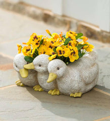 Plow &amp; Hearth Home Accents | Indoor Living Duckling Triplets Planter
