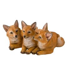 Plow &amp; Hearth Home Accents | Indoor Living Fox Kit Triplets Planter